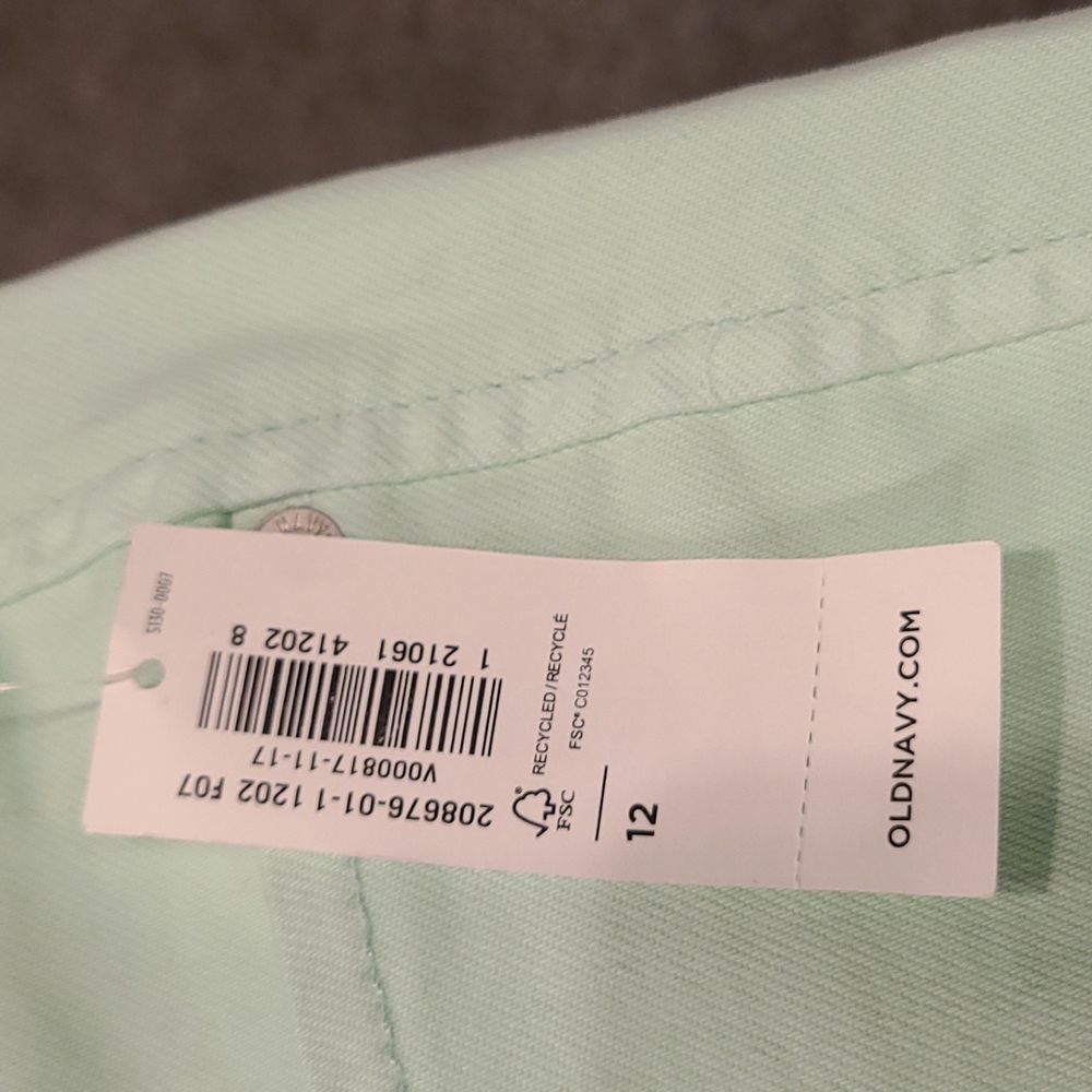 NWT Old Navy Mint Green Skinny Jean - Picture 3 of 7